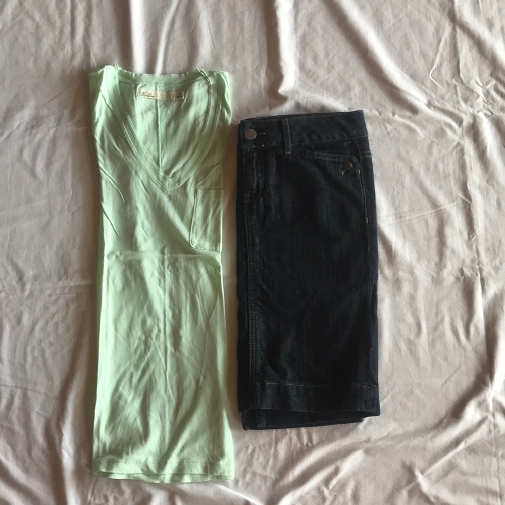 GAP dark wash jean skirt